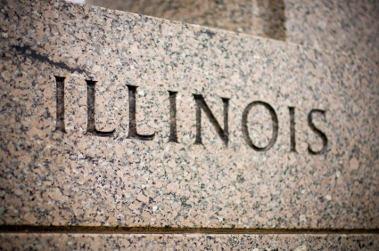 Illinois carved in stone